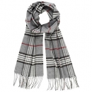 FRAAS - Cashmink Schal im Karo Look - Grau