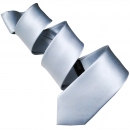 Stylische Slim Krawatte - Silber