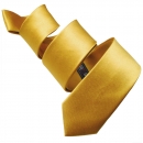 Stylische Slim Krawatte - Gold