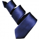Stylische Slim Krawatte - Navyblau