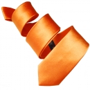 Stylische Slim Krawatte - Orange