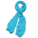 Stylischer Crinkle Schal / Tuch - T�rkis
