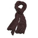 Stylischer Crinkle Schal / Tuch - Braun