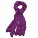 Stylischer Crinkle Schal / Tuch - Lila